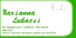 marianna lukacsi business card